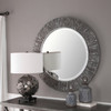 Uttermost Wenton Round Aged Wood Mirror