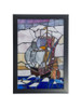 Dale Tiffany Sailboat Mosaic Art Glass Wall Panel