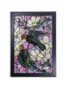 Dale Tiffany Parrots Mosaic Art Glass Wall Panel