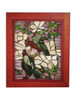 Dale Tiffany Springdale 10"h Parrots Mosaic Art Glass Wall Panel