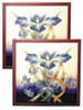 Dale Tiffany Springdale 9.5"h Iris 2-piece Hand Painted Porcelain Decorative Wall Art