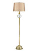 Dale Tiffany Walker 24% Lead Hand Cut Crystal Floor Lamp