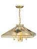 Dale Tiffany Springdale 18"w 4-light Clear Beveled Glass Hanging Fixture