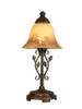 Dale Tiffany Leaf Vine Hand Painted Mini Lamp