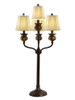 Dale Tiffany Springdale 39"h Amber Bedalo 4-light Bronze Buffet Lamp