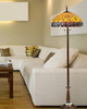 Dale Tiffany Orange Turtleback Tiffany Floor Lamp