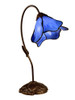 Dale Tiffany Poelking 1-light Blue Lily Tiffany Table Lamp