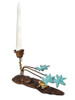 Dale Tiffany Springdale 5"h Frog Metal Candle Holder (candles Not Included)