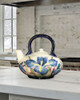 Dale Tiffany Springdale 5.5"h Iris Hand Painted Porcelain Tea Pot