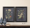 Uttermost Midnight Botanicals Wall Art S/2