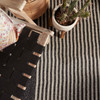 Jaipur Living Strand MRB01 Stripes Dark Gray Handwoven Area Rugs