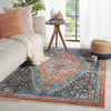 Jaipur Living Marielle MYD13 Medallion Blue Power Loomed Area Rugs