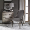 Uttermost Aidrian Charcoal Gray Accent Chair