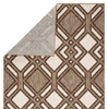 Jaipur Living Samba DNC16 Trellis Brown Power Loomed - 5'3"x7'6" Rectangle Area Rug