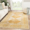 Jaipur Living Enfield GLT03 Medallion Gold Hand Knotted - 6'x9' Rectangle Area Rug