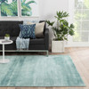 Jaipur Living Yasmin YAS03 Solid Aqua Handloomed - 12'x15' Rectangle Area Rug