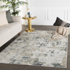 Jaipur Living Lynne CIQ01 Abstract White Power Loomed - 12'x18' Rectangle Area Rug