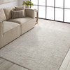 Jaipur Living Arvo CIQ08 Abstract Silver Power Loomed - 12'x18' Rectangle Area Rug