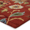 Jaipur Living Zamora HAC11 Floral Red Hand Tufted - 10'x14' Rectangle Area Rug