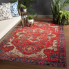 Jaipur Living Leighton POL06 Medallion Red Power Loomed - 6'x9' Rectangle Area Rug