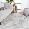 Jaipur Living Toril SOC05 Abstract Gray Power Loomed Area Rugs