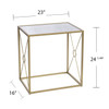 Larden Mirror-top End Table