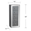 Wanley 5-drawer Jewelry Armoire