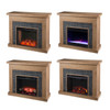 Standlon Color Changing Fireplace W/ Faux Stone Surround