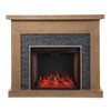 Standlon Smart Fireplace W/ Faux Stone Surround