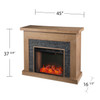 Standlon Smart Fireplace W/ Faux Stone Surround
