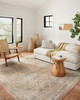 Loloi II Adrian Adr-01 Natural / Apricot Power Loomed Area Rugs