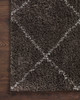 Loloi II Bliss Shag Bls-04 Bark / Grey Power Loomed Area Rugs