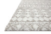 Loloi II Bliss Shag Bls-05 Grey / White Power Loomed Area Rugs