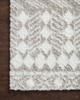 Loloi II Bliss Shag Bls-05 Grey / White Power Loomed Area Rugs