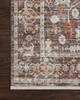 Loloi Bonney Bny-07 Charcoal / Spice Power Loomed Area Rugs