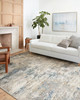 Loloi II Estelle Est-03 Ivory / Ocean Power Loomed Area Rugs