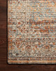 Loloi Lourdes Lou-07 Tangerine / Ocean Power Loomed Area Rugs