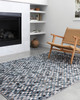 Loloi II Maddox Mad-08 Ocean / Grey Power Loomed Area Rugs