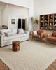 Loloi Polly Pol-01 Ivory / Natural Hand Tufted Area Rugs