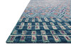 Loloi Priti Prt-07 Denim / Berry Hooked Area Rugs