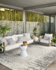 Loloi II Rainier Rai-01 Ivory / Grey Power Loomed Area Rugs
