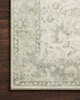 Loloi II Rosette Ros-02 Ivory / Silver Power Loomed Area Rugs