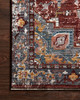 Loloi II Samra Sam-10 Brick / Grey Power Loomed Area Rugs