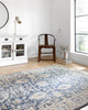 Loloi II Teagan Tea-03 Denim / Pebble Power Loomed Area Rugs