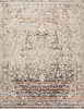 Loloi Theia The-05 Taupe / Brick Power Loomed Area Rugs