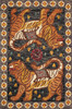 Loloi Tigress Tig-02 Charcoal / Tangerine Hooked Area Rugs