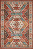 Loloi II Zion Zio-05 Red / Multi Power Loomed Area Rugs