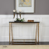 Uttermost Agnes Black Granite Console Table