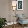 Uttermost Bergolo Brushed Brass Floor Lamp