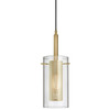 Dainolite 1lt Incandescent Pendant,  Agb W/ Clr Glass - 30961-CM-AGB